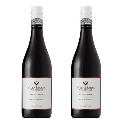 Villa Maria Pinot Noir Private Bin 75cl Red Wine Twin Set